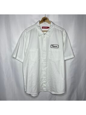 Supreme | Shirts | Supreme Logo Taping Work Shirt | Poshmark